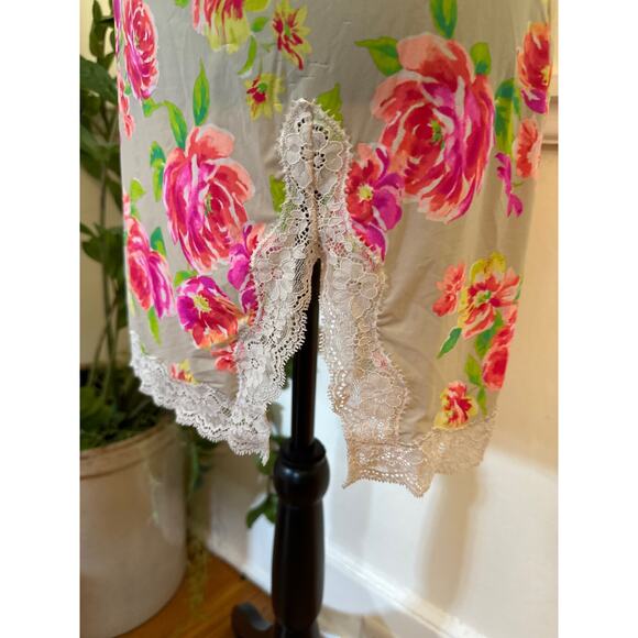 Victoria's Secret Floral Lace Built in Bra Slip Babydoll Teddy Slip Lingerie 36D - Picture 8 of 13